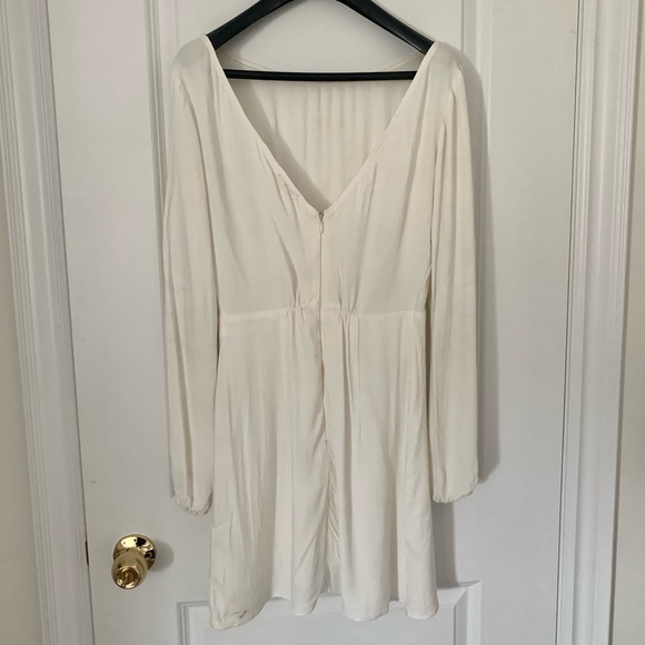 White vesper dress with bell sleeves - kookai - Picture 4 of 6